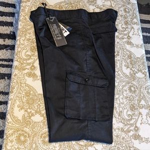 Men's Black Cargo Full Length Pants NWT